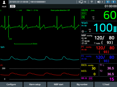 Defibrylator + kardiomonitor defiMASTER ręczny i AED - Advance