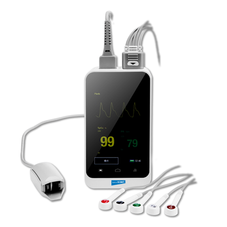 Pulsoksymetr z EKG 5 odprowadzeń Palmcare Duo 