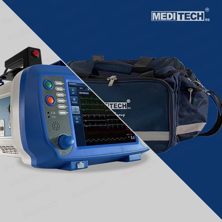 Defibrylator dwufazowy + kardiomonitor Man/AED + SpO2 + EtCO2 + NIBP + Pacing + kardiowersja - Defi Xpress