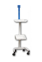 Stolik EKG z uchwytami na kable 